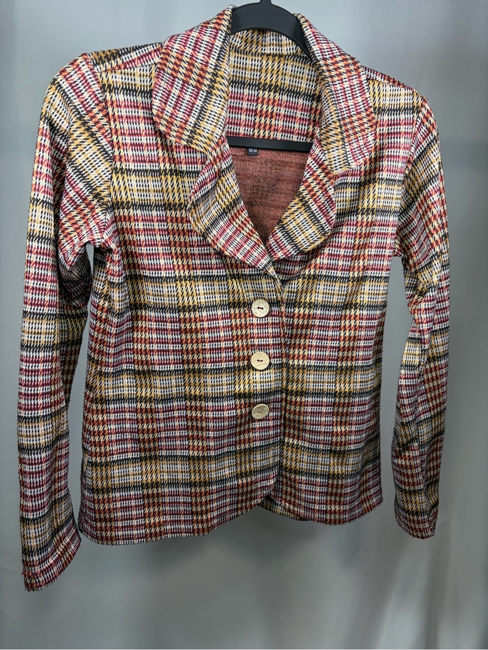 Rien ne se perd, tout se crée Plaid Jacket Blazer M/M